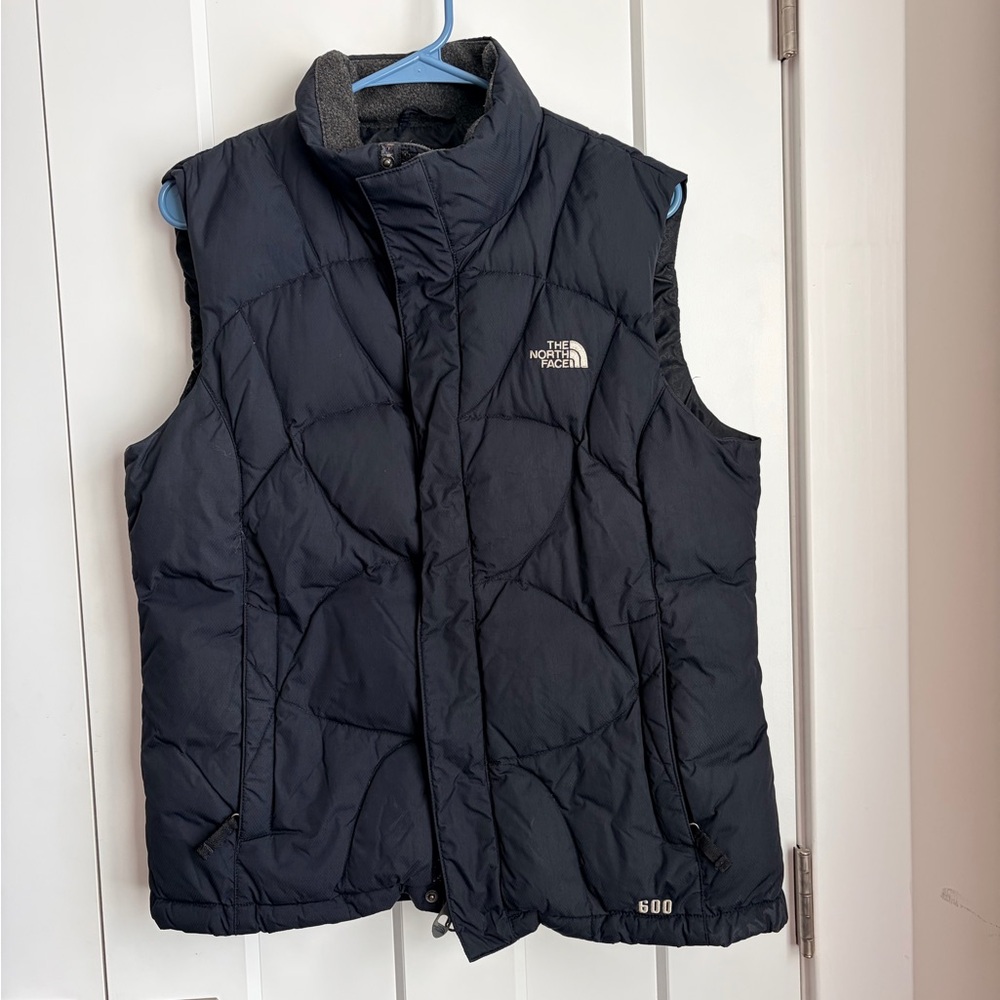 The North Face Navy Quilted Down Vest